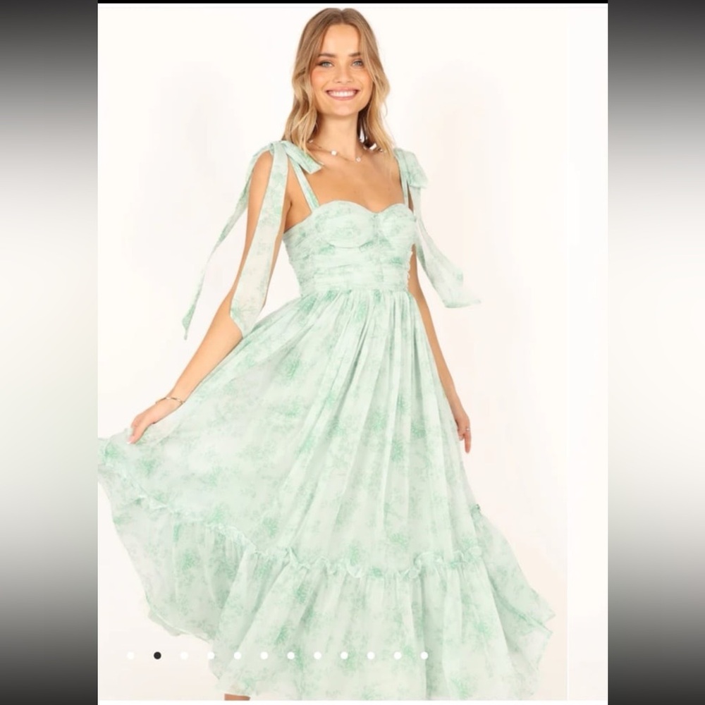 Petal + Pup Floret Dress Green